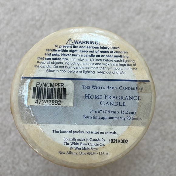 Bath & Body Works Accents Bath Body Works White Barn Candle Co